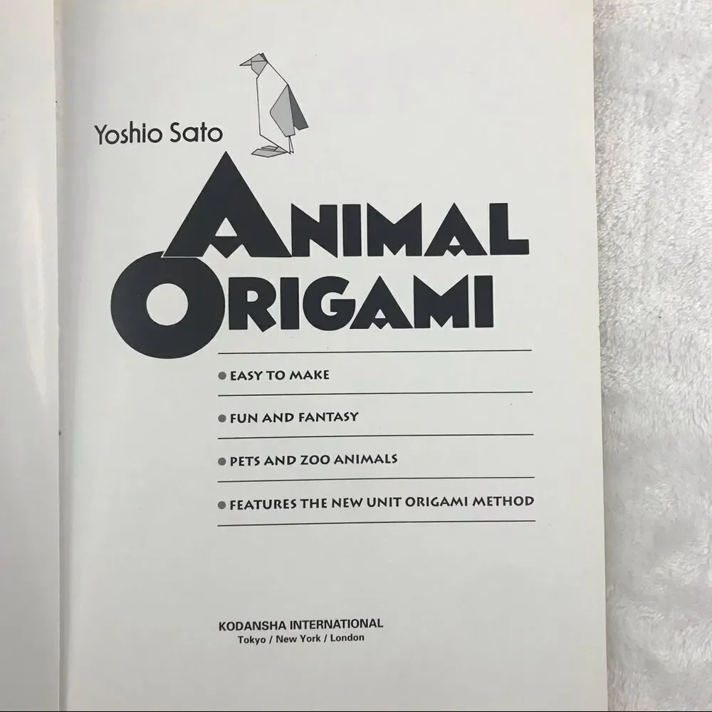 **Book** Animal Origami by‎ Yoshio Sato